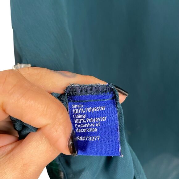 Apt. 9 Women’s Blouse Size Green XL Sleeve Sheer 145 - Picture 5 of 6